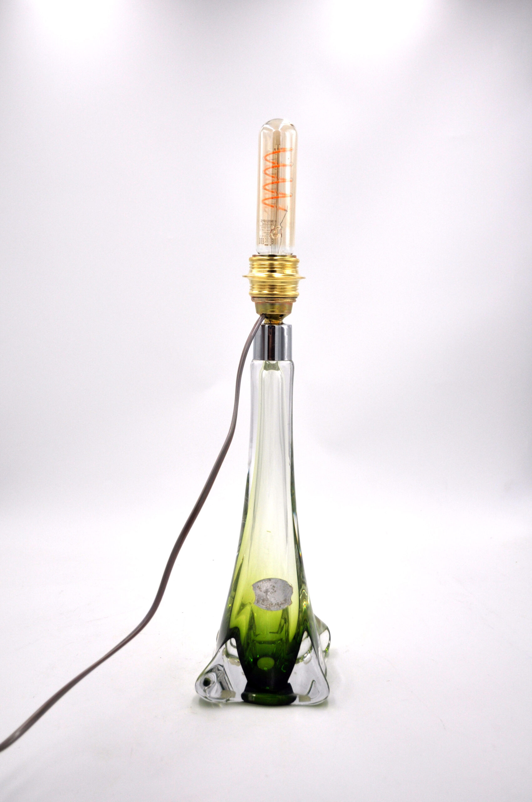 Val Saint-Lambert table lamp Clear/Green