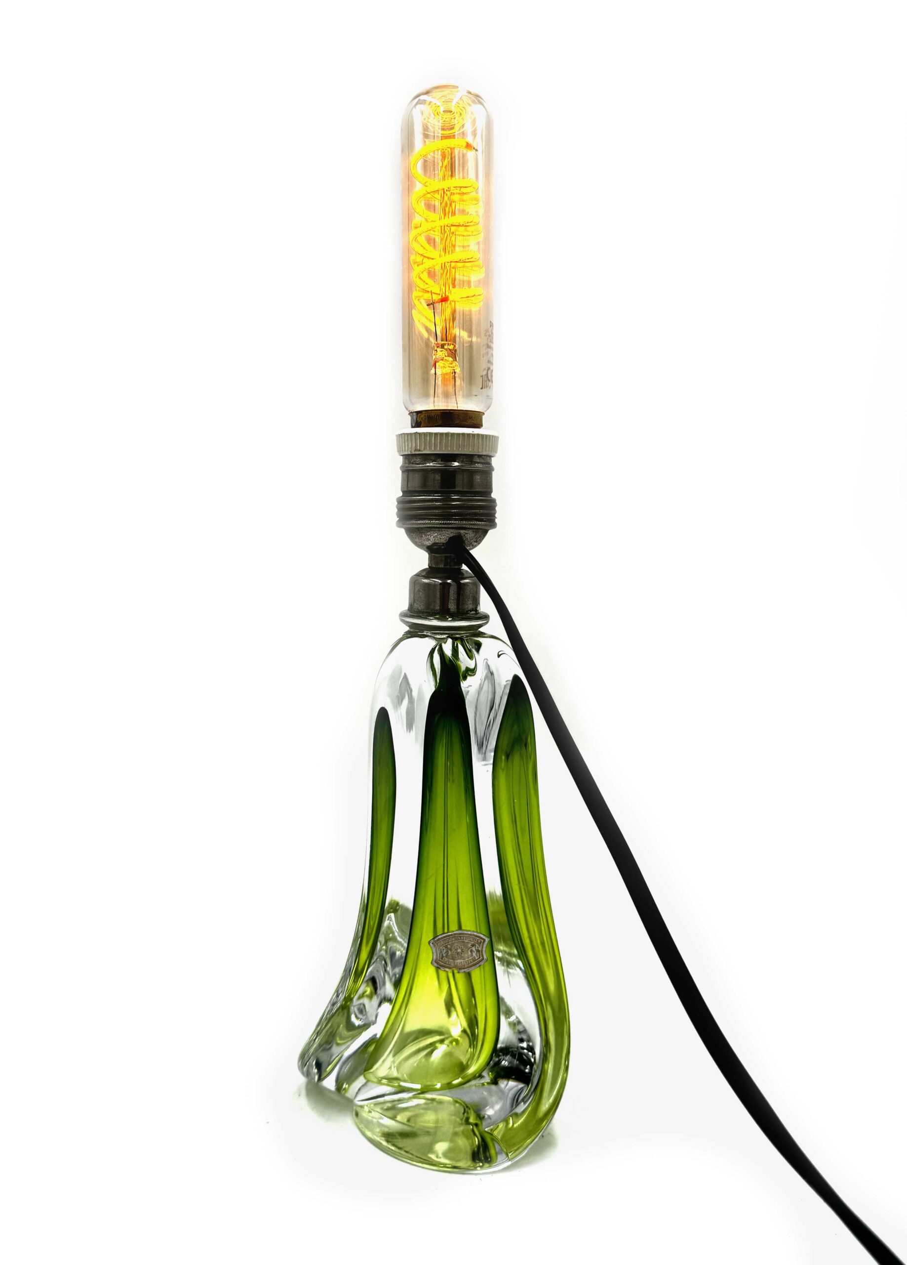 Val Saint-Lambert tafellamp - Kristal/Groen